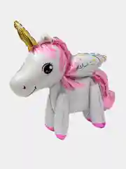 Конфетный воздушный шар Радужный единорог ходячая фигура