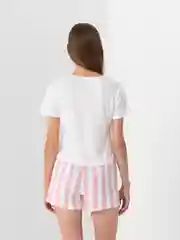 Розовый пижама женская, с шортами