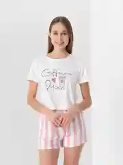 Розовый пижама женская, с шортами