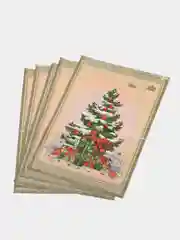 Светло-жёлтый пакет полиэтиленовый, новогодний, 2 размера
