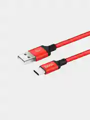 Красный кабель зарядный HOCO X14 для iPhone / Abdroid, Type-C / Micro-USB / Lightning