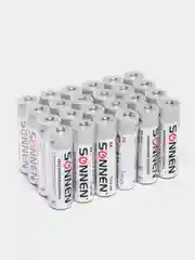 Батарейки КОМПЛЕКТ 24 шт, SONNEN Alkaline, АА(LR6,15А), алкалиновые, пальчиковые, короб