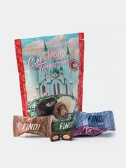 Финики с миндалем Findi Assorted "Татарстан", в шоколадной глазури, 150 г