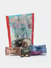 Финики с миндалем Findi Assorted "Татарстан", в шоколадной глазури, 150 г