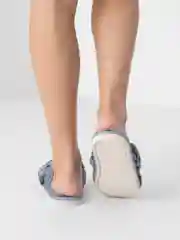 Голубой тапочки женские, леопардовые