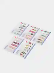 Закладки для книг МАГНИТНЫЕ, "MIX", набор 30 шт., 60x20 мм, BRAUBERG, 113175