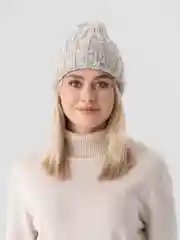 Бежевый шапка женская "Пчёлка"