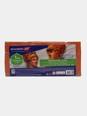 Пластилин скульптурный BRAUBERG ART CLASSIC терракотовый, 1кг, твердый, 106528