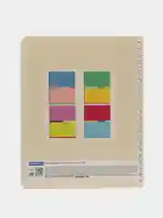 Тетради КОМПЛЕКТ 4 шт. А5 96л., BRAUBERG, гребень, клетка, глянцевый лак, Color, 404403