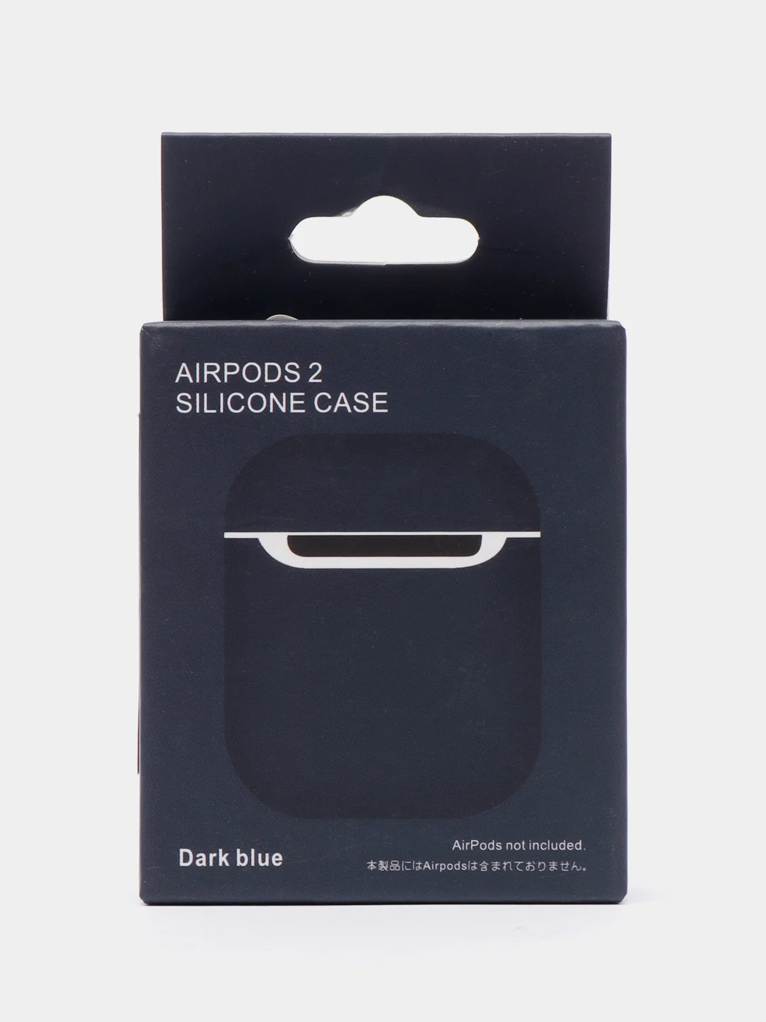 Темно-синий чехол для Apple AirPods 1 / AirPods 2 черный силиконовый