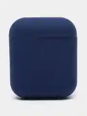 Темно-синий чехол для Apple AirPods 1 / AirPods 2 черный силиконовый
