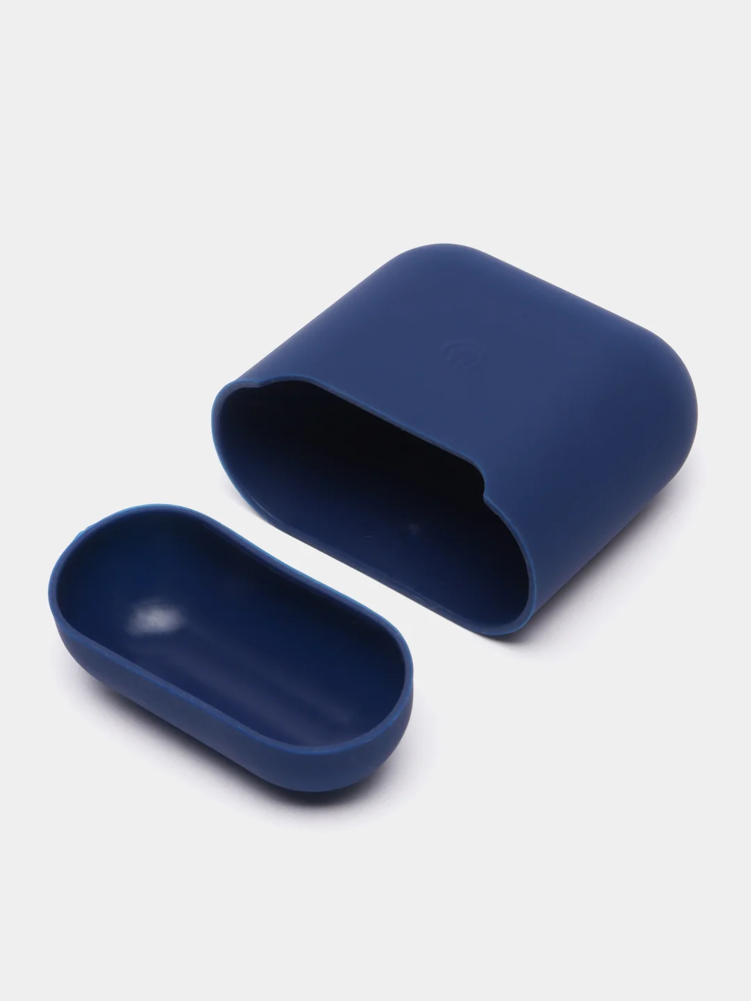 Темно-синий чехол для Apple AirPods 1 / AirPods 2 черный силиконовый
