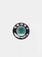 Зеленый эмблема Skoda на ключ зажигания, 14 мм