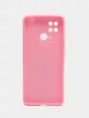 Розовый чехол силиконовый на Xiaomi Redmi 10C, матовый, с защитой камеры