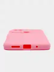 Розовый чехол силиконовый на Xiaomi Redmi 10C, матовый, с защитой камеры