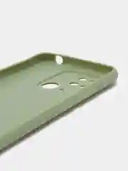 Оливковый чехол силиконовый на Xiaomi Redmi 10C, матовый, с защитой камеры