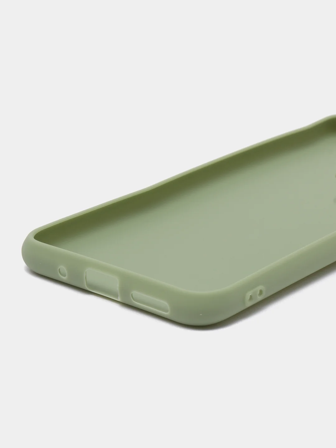 Оливковый чехол силиконовый на Xiaomi Redmi 10C, матовый, с защитой камеры