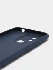 Синий чехол силиконовый на Xiaomi Redmi 10C, матовый, с защитой камеры