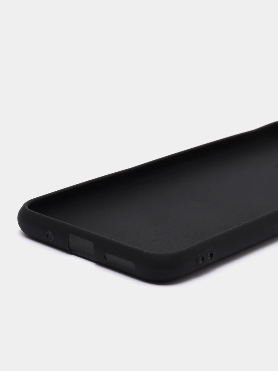 Черный чехол силиконовый на Xiaomi Redmi 10C, матовый, с защитой камеры