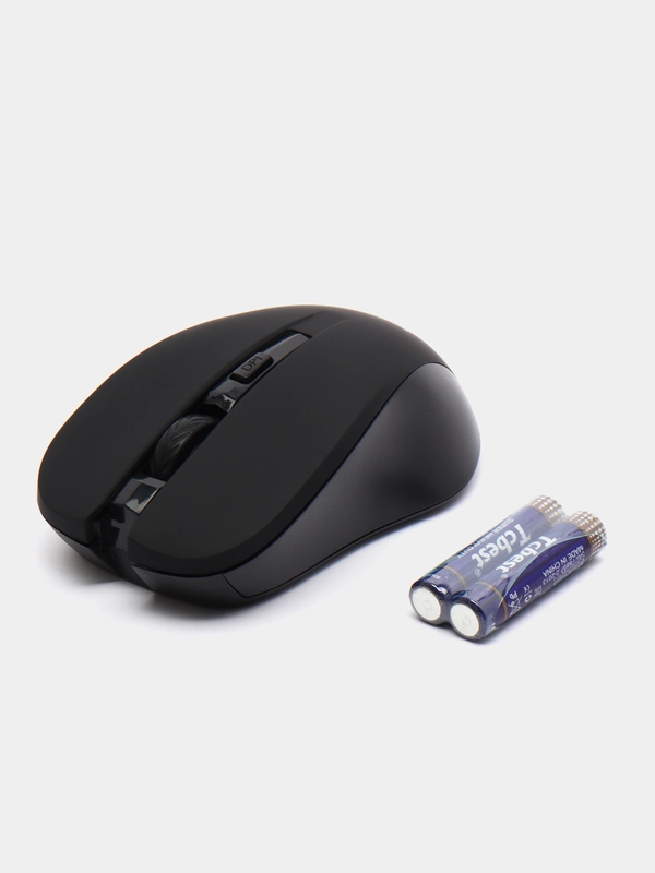 Мышь беспроводная, бесшумная SONNEN  V18, USB, 800/1200/1600 dpi, 4 кнопки, черная,513514