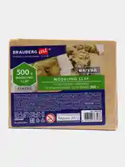 Пластилин скульптурный BRAUBERG ART CLASSIC телесный, 0,5кг, мягкий, 106515