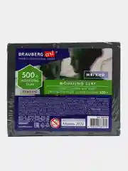 Пластилин скульптурный BRAUBERG ART CLASSIC оливковый, 0,5кг, мягкий, 106514
