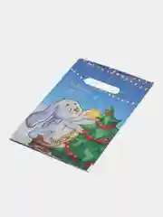 Фиолетовый пакет полиэтиленовый, новогодний, 2 размера