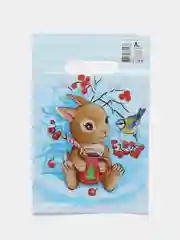 Зелёный хаки пакет полиэтиленовый, новогодний, 2 размера