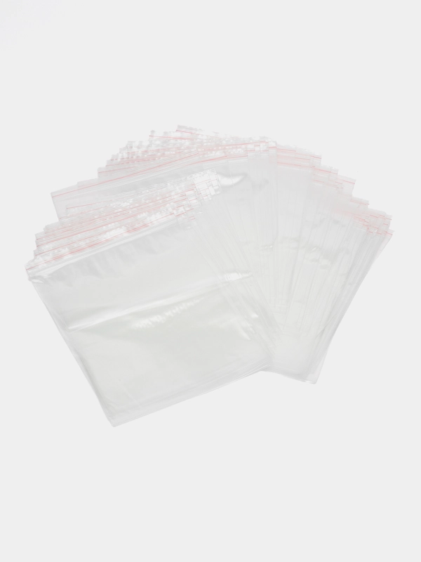 Пакеты ZIP LOCK "зиплок", комплект 100шт, 20x25cм, ПВД, 80мкм., BRAUBERG EXTRA