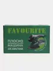Плоскошлифовальная (орбитальная) машина FAVOURITE OS 600/125E, 600 Вт, 4 сменные подошвы