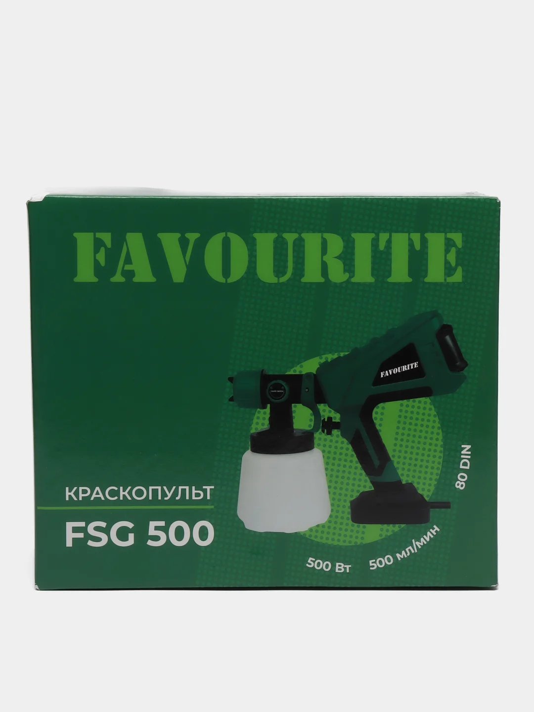 Электрический краскопульт FAVOURITE FSG 500, 500 Вт, бак 800 мл, 80 DIN