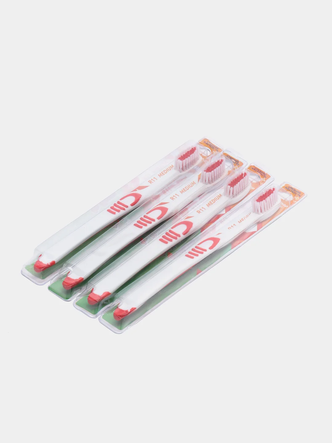 Красный зубная щётка средняя Dr.Clean R11, разное количество