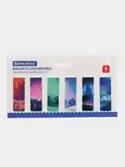 Закладки для книг МАГНИТНЫЕ, "GALAXY", набор 12 шт., 60x20 мм, BRAUBERG, 113171
