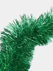 Желтый мишура новогодняя, однотонная