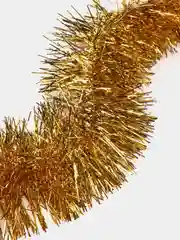 Золотой мишура новогодняя, однотонная