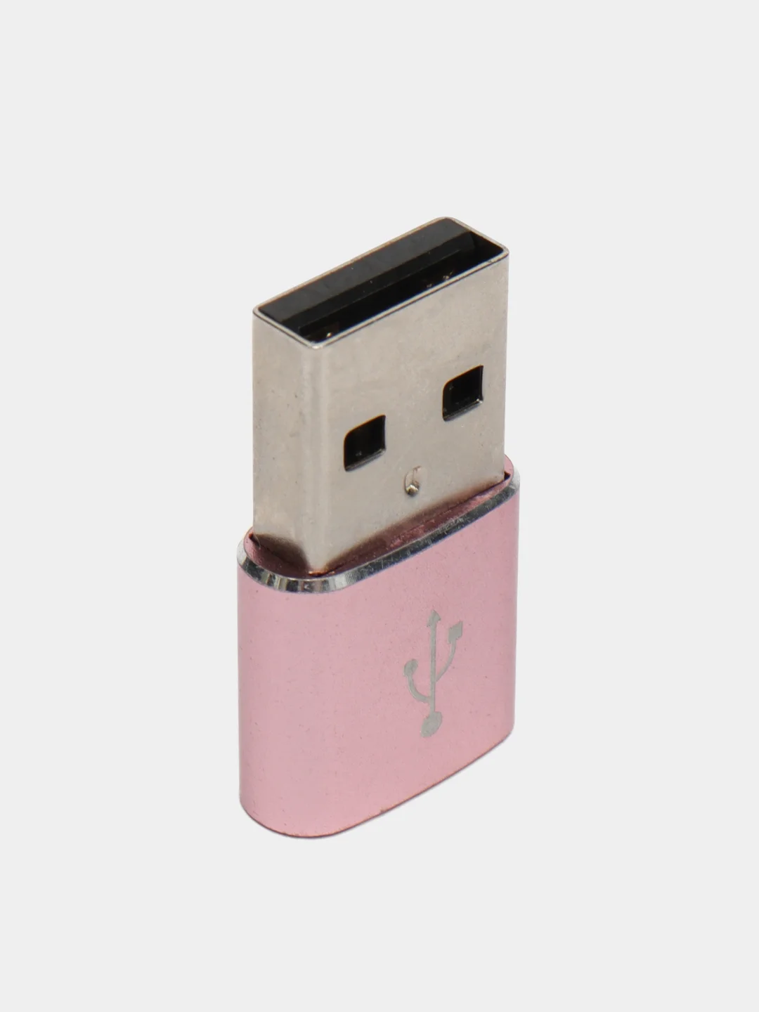 Розовый переходник Type C 3.0 на USB 2.0 адаптер для Huawei Samsung Honor Mi