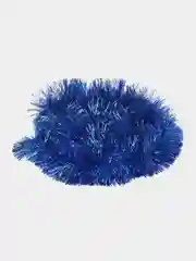 Синий мишура новогодняя, однотонная