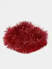 Красный мишура новогодняя, однотонная