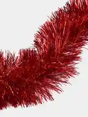 Красный мишура новогодняя, однотонная