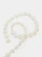 Жемчуг на нитях, плоский, 10 мм, 9*1 м, цвет молочный