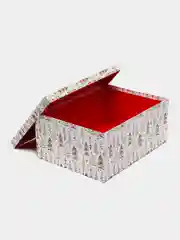 Кремовый подарочная коробка- С новым годом!