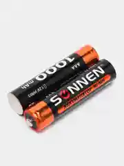 Батарейки аккумуляторные КОМПЛЕКТ 2шт, SONNEN, ААA (HR03), Ni-Mh,1000mAh,в блистере,454237