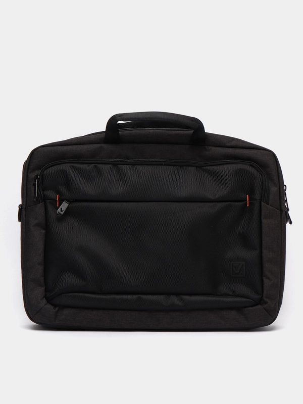 Сумка портфель BRAUBERG Pragmatic с отд. для ноутбука 15,6", серо-черная, 30х42х8см