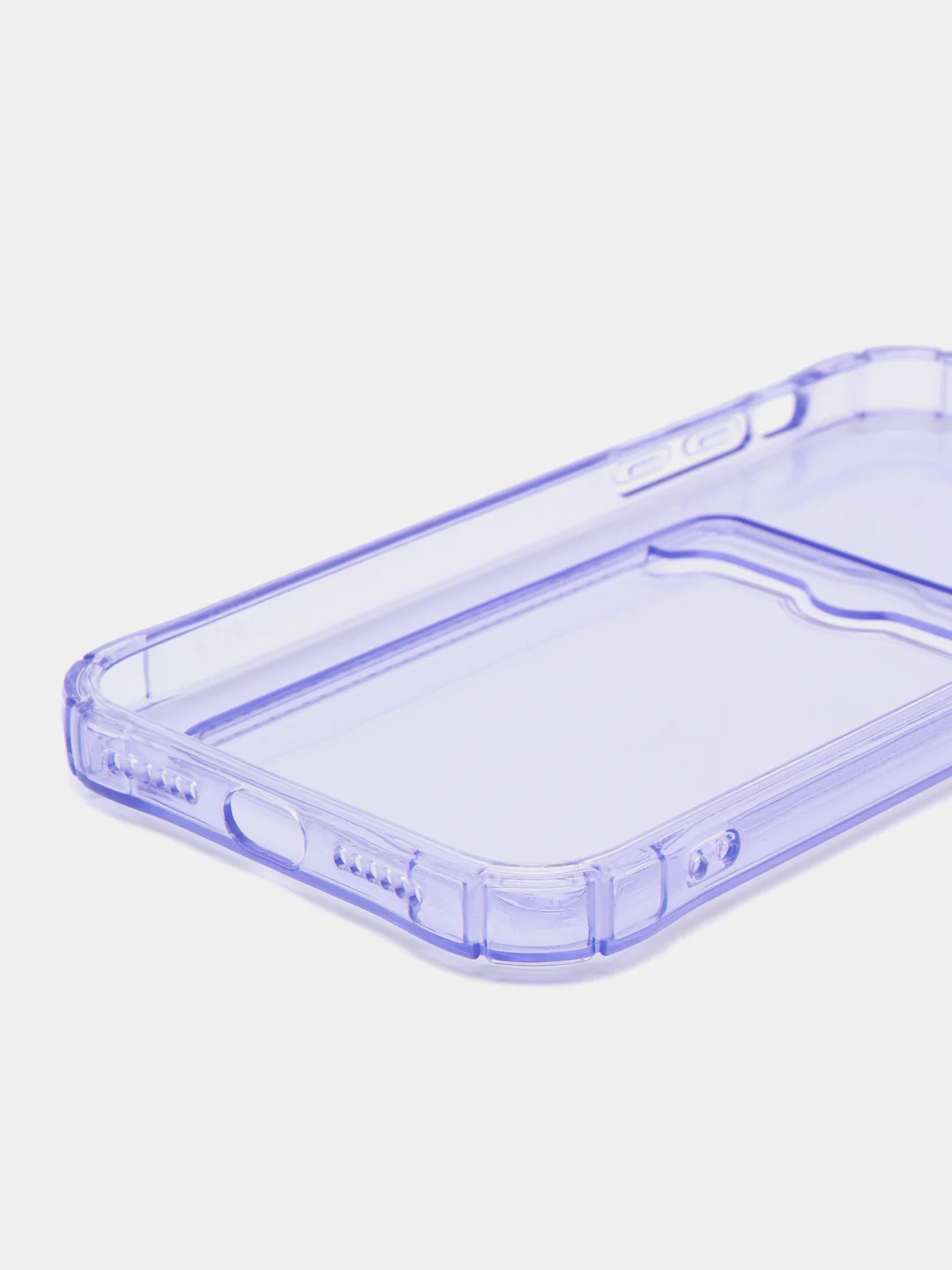Лавандовый чехол для iPhone XR, 11, 12, 13, 14, Pro, Pro Max, 7, 8+, с карманом для карт, прозрачный