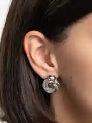 Серебряный серьги-кольца, круглые Ретро, сережки женские, гвоздики