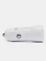 Белый автомобильное зарядное устройство, 2 USB, 2,4А