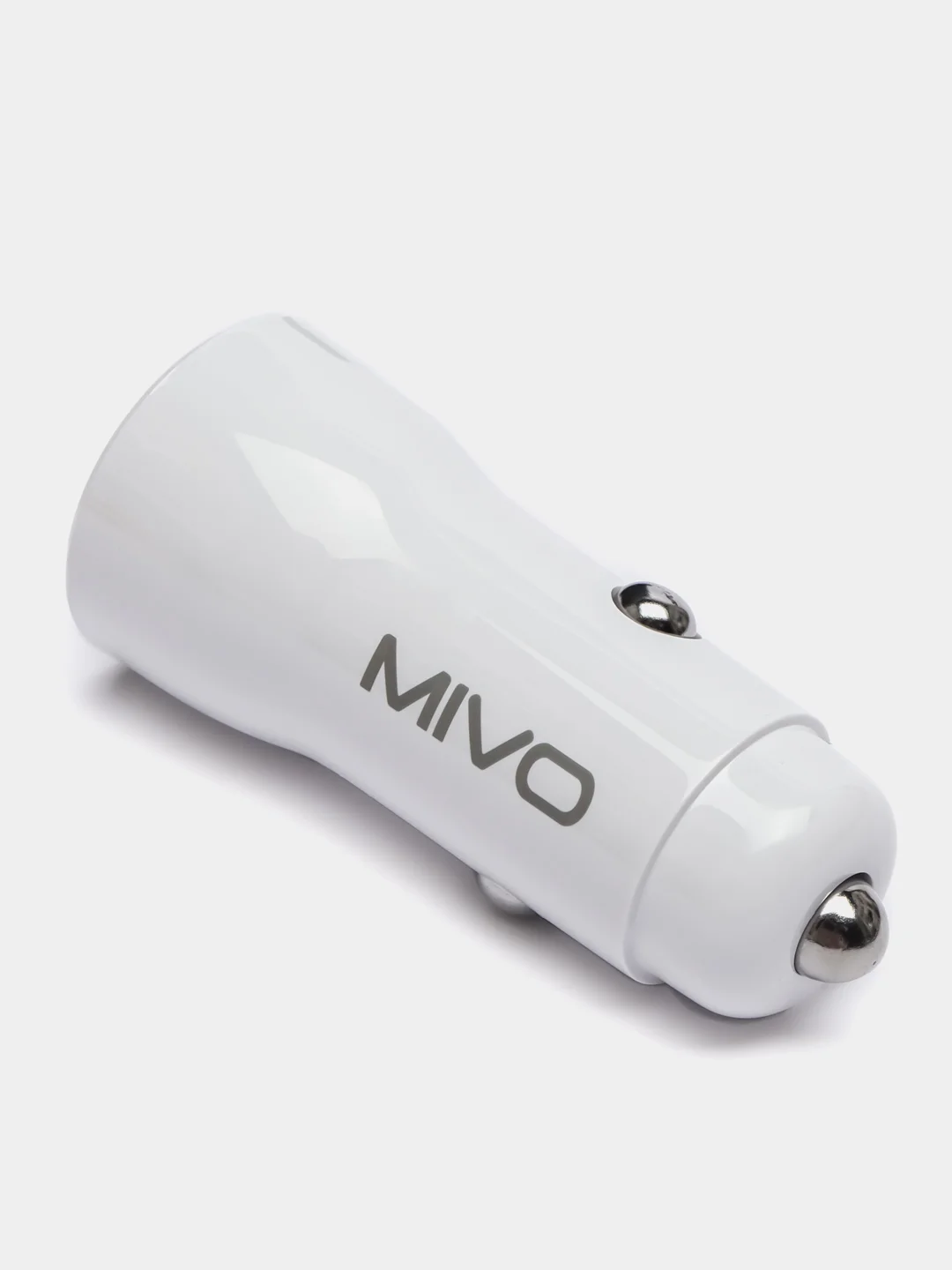Белый автомобильное зарядное устройство, 2 USB, 2,4А