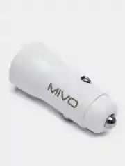 Белый автомобильное зарядное устройство, 2 USB, 2,4А