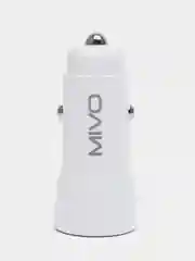 Белый автомобильное зарядное устройство, 2 USB, 2,4А