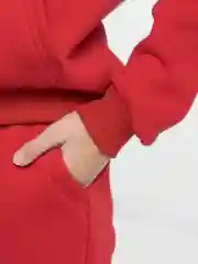 Красный костюм спортивный, детский, утепленный